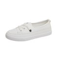 thumbnail image 1 of Zapatos blancos de mujer de talla grande de primavera y otoño, personalizados, de moda, sencillos, para viajes de ocio, zapatos de tabla japoneses para mujer, 1 of 5
