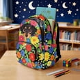 thumbnail image 4 of Xixirimido Cute Dachshund Colorful Daisy Print 17" School Backpack for Girls Boys High School Book Bag Cute Backpack Lightweight Middle School Back Pack Daypack Elementary, 4 of 8