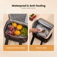 thumbnail image 6 of LOVEVOOK Insulated Lunch Bag For Women,Large Double Deck Adult Lunch Box,Teacher Lunch Tote Bag With Cup Holder,Leakproof Cooler Bag With Adjustable Shoulder Strap For Work Picnic Beach,Larger 15L, 6 of 8