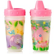 Evenflo Feeding Zoo Friends Insulated Hard Spout Sippy Cup - 10oz, Pink, 2ct