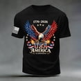 thumbnail image 4 of 250 Anniversary USA Shirt Mens Flag Tshirt 250th America Anniversary Tee 250 Years Patriotic Tops, 4 of 6