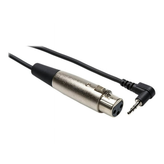 Hosa XVM-305F - Microphone cable - XLR3 female straight to mono mini jack male right-angled - 1.52 m - shielded