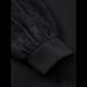 thumbnail image 5 of Vestido Corto Fruncido con Escote en V para Mujer, Color Negro, Talla XL, 5 of 10