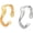 Set02, variant on Chunky Wide Band Rings Thick Thumb Ring Stainless Steel Open Ring for Women Men Non Tarnish Shiny Polish Statement Rings Jewelry Gifts 2Pcs/Set