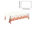 thumbnail image 3 of Christmas Tablecloth - PE Plastic Table Cover with Reindeer, Snowflakes, and Bells Pattern for Holiday Parties, Durable, Leak-Proof, Easy Cleanup, 3 of 6