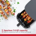 thumbnail image 4 of Holstein Housewares 7.6QT Digital Air Fryer with viewing window and led display with 7 preset options. Fry, bake, grill, dehydrate, and roast healthier recipes. Dishwasher Safe, 4 of 8