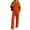Orange, variant on Wenini Women's Solid Hoodie Sweatshirt Outfit Set Drawstring Hooded Sweatshirt Top Wide Leg Pants 2 Piece Tracksuit Set