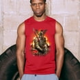 thumbnail image 4 of Apocalypse Reaper Muscle Shirt Fantasy Skeleton Knight with a Sword Medieval Legendary Creature Dragon Wizard Men's, 4 of 7
