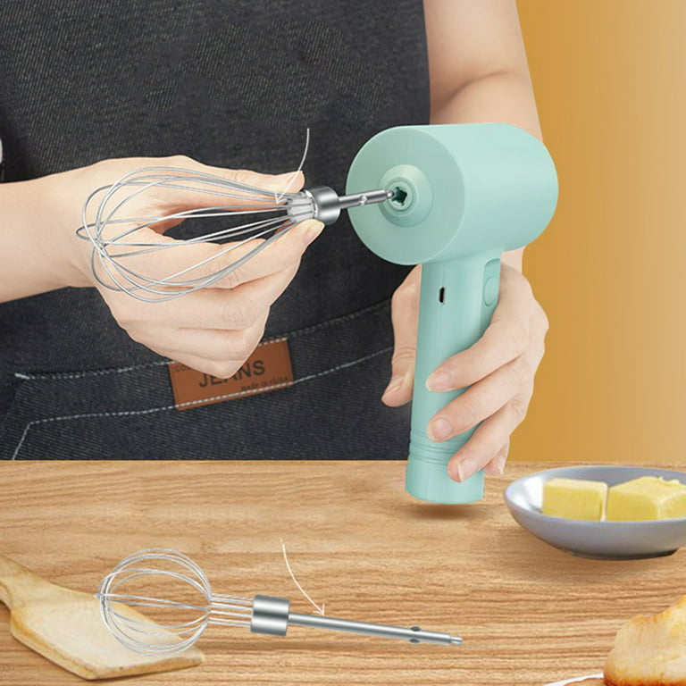Portable Hand Mixer USB Rechargeable, Electric Whisk Cordless Handheld  Mixer for Egg Beater, Baking & Cooking 