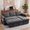 Gray, variant on 81" Gray Chenille L Shaped Sectional Sleeper Sofa Bed with Pull Out Bed 4 in 1 with Storage Chaise,USB Ports,Side Pocke