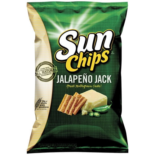 Sun Chips All Natural Jalapeño Jack Multigrain Snacks, 10.5 Oz