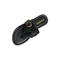thumbnail image 6 of Xucatan Women's Buckle Flip Flops, Metallic Embellished Thong Flat Slippers with Soft Sole, Faux Leather Open Toe Casual Beach Shoes, Versatile Design for Spring Summer Daily Gift, 6 of 9