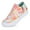 Orange Pink B, variant on Womens Canvas Shoes Lace up Fashion Sneakers Walking Outdoor Shoe Zipper Decor