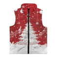 thumbnail image 4 of Pzuqiu Christmas Tree Outerwear Vest Zip Up Sleeveless for Girl 4T Personalized Polyester Warm Lightweight Winter Coat with Pocket Breathable Practical for Teen Girls Trendy, 4 of 7