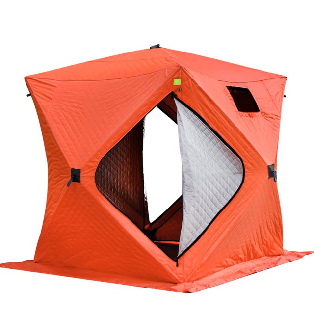 Tienda de hielo aislada a prueba de viento para 3 4 personas Refugio de pesca en hielo Invierno