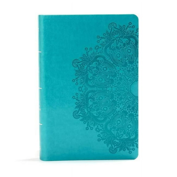 KJV Large Print Personal Size Reference Bible, Teal Leather Touch