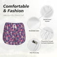 thumbnail image 4 of Gukieu Skull colorful flower daisy Print Women's Sports Shorts with Drawstring Elastic Waistband for Running, Yoga, Fitness-Medium, 4 of 7