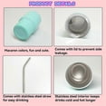 thumbnail image 2 of Mini Tumbler Shot Glass with Straw with Lids, 2 of 5