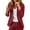 Wine, variant on tarylea Business Casual Tops for Women Trendy Solid Color Blazer Long Sleeve Fitted Crop Tops Loose Basic Fall Suit Jackets