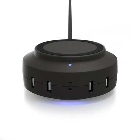 UPC: 0853362008630 | ChargeHub X5 Elite 3005 – 5 Port USB Charger (Black)