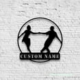 thumbnail image 2 of Craftnamesign Custom Couple Dancing Metal Wall Art LED Light, Personalized Classic Dancer Name Sign, 2 of 5