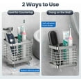 thumbnail image 5 of Luxspire Toothbrush Holders for Bathroom, Stainless Steel Electric Toothbrush Holder Wall Mounted, Shower Toothbrush Toothpaste Holder, Bathroom Organizer Essentials, 2 Slots, Silver, 5 of 9