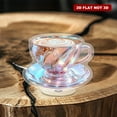 thumbnail image 4 of Rotating acrylic display featuring a high-resolution cappuccino image with ultra-clear pixels for an elegant presentation, 4 of 8