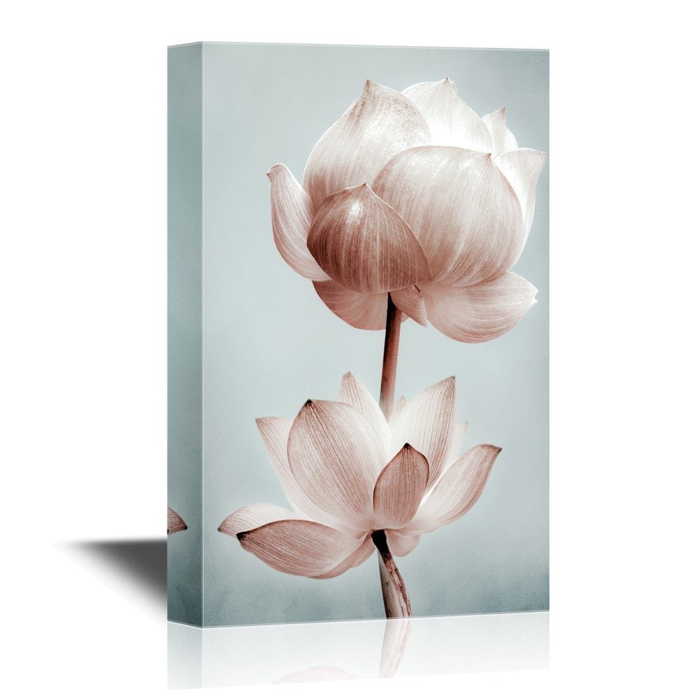 wall26 Canvas Wall Art Lotus Flower Petals Gallery Wrap Modern Home