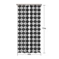 thumbnail image 5 of Black and White Checkerboard Checkered Pattern Shower Curtain 36"x72" ,Bathroom Decorative Shower Curtains Set with 12 Hooks,Modern Waterproof Washable Shower Curtain, 5 of 6