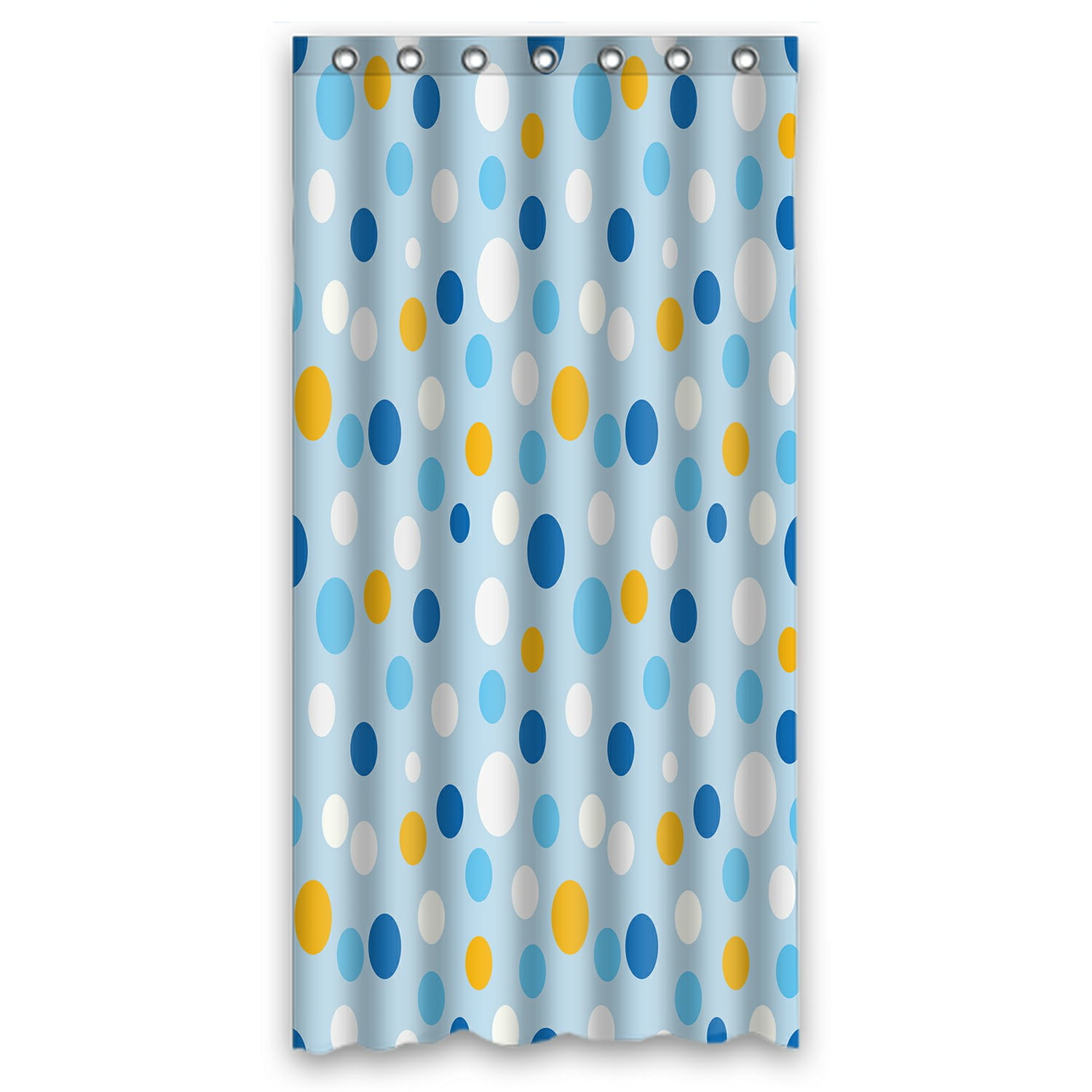 ECZJNT Small polka dots on a blue Shower Curtain And Hooks For Home
