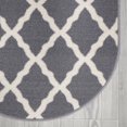 thumbnail image 4 of Ottomanson Glamour Collection Non-Slip Rubberback Moroccan Trellis Design Indoor Area Runner Rug, 4 of 8