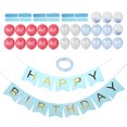 thumbnail image 3 of Paper Flower Ball,  Eco-friendly Blue Set Party Balloon, Durable Beautiful for Birthday Festival Blue Set, 3 of 7