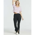 thumbnail image 6 of Real Essentials 5 Pack: Women's Dry-Fit Short Sleeve V-Neck Crop Top Boxy Athletic Tee, 6 of 6