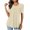 Beige, variant on Buigttklop Summer Tops for Women 2024 Plus Size Women'S Short Sleeve Solid Color Basics Crewneck Casual Top Pullover T-Shirt