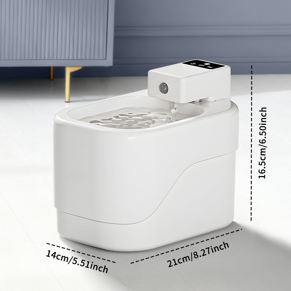 2000ML Motion-Sensor Cat Water Fountain - 30dB Ultra-Silent, 30-Day Battery Life