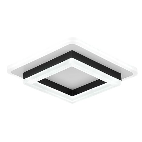 Led Ceiling Light, Modern Square Design With Metal Acrylic Material, Smd Led Chip Light Source, 220V Voltage, 50000 Hours Long Life, 5-10M Illumination Area, Suitable For Living