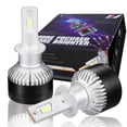 thumbnail image 1 of NUVISION LIGHTING NVL-FOC-H3 NUVISION LIGHTING Pair H13 9008 LED Headlight Bulbs 12000LM 70W Bright LED High/Low Beam Conversion Kit w/ Cooling Fan, 1 of 7