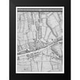 thumbnail image 2 of Roque, John 18x24 Black Modern Framed Museum Art Print Titled - Roque Sectional map of London 1748, 2 of 5