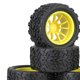 thumbnail image 3 of Neumáticos RC a 4x1:10, piezas de mejora hexagonales de 12mm, reemplaza el para HSP 94108 94188 94111 DIY modificado , AMARILLO Yotijar Ruedas y neumáticos de coches RC, 3 of 4