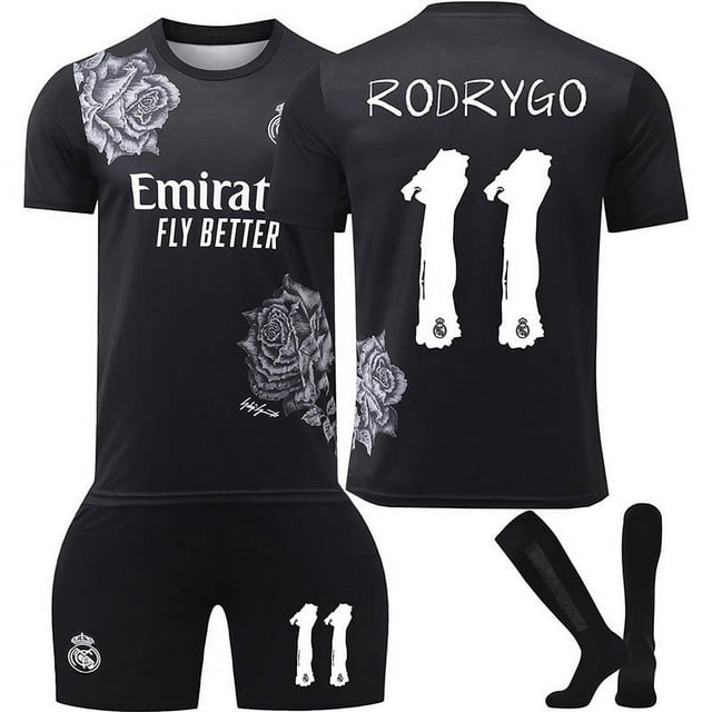 2425 Men's Football Training Suit Set; 11# RODRYGO Football Jersey Set Football Training Jersey