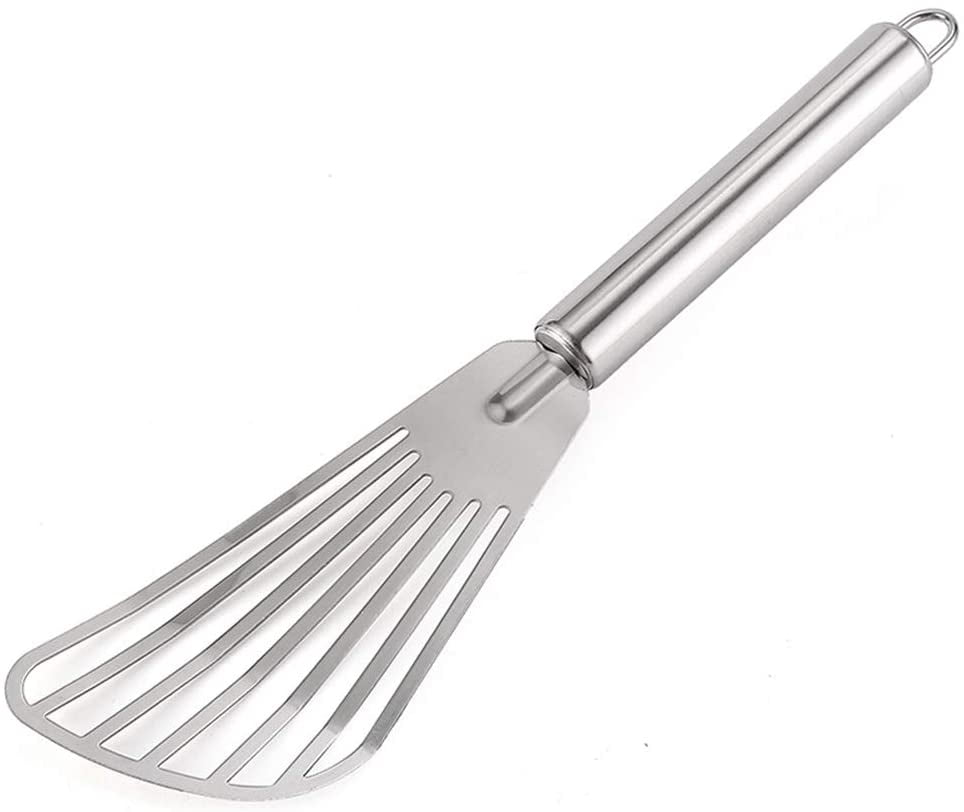 Ultimate Fish Spatula by Toadfish Stainless Steel Metal Spatula Slotted Turner Perfect for Cooking Seafood on the Grill or in the Kitchen 