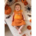 thumbnail image 6 of Miaouyo Toddler Girl Halloween Corduroy Dress with Bow Embroidered Sleeveless Dress, 6 of 9