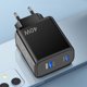 thumbnail image 2 of USB C Cargador rápido Bloque 2 puertos Cargador de teléfono móvil Viaje para iPhone 14 13 12, 2 of 9