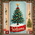 thumbnail image 2 of Festive Design Merry Christmas Reindeer Illustration Holiday Banner for Christmas Party Home Decoration Celebration, 2 of 8