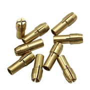 11 pièces/ensemble mandrins de perceuse en laiton mèches de serrage 0.5-3.2mm 4.3mm tige vis écrou remplacement pour outil rotatif Dremel
