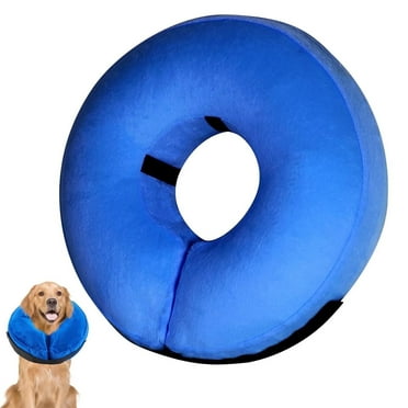 Xekoro Inflatable Dog Cone Collar after Surgery-Soft Adjustable Recovery Cone Collar for Dogs,Dog Donut Collar for Large Medium Small Dogs and Cats( with no Air Pump)