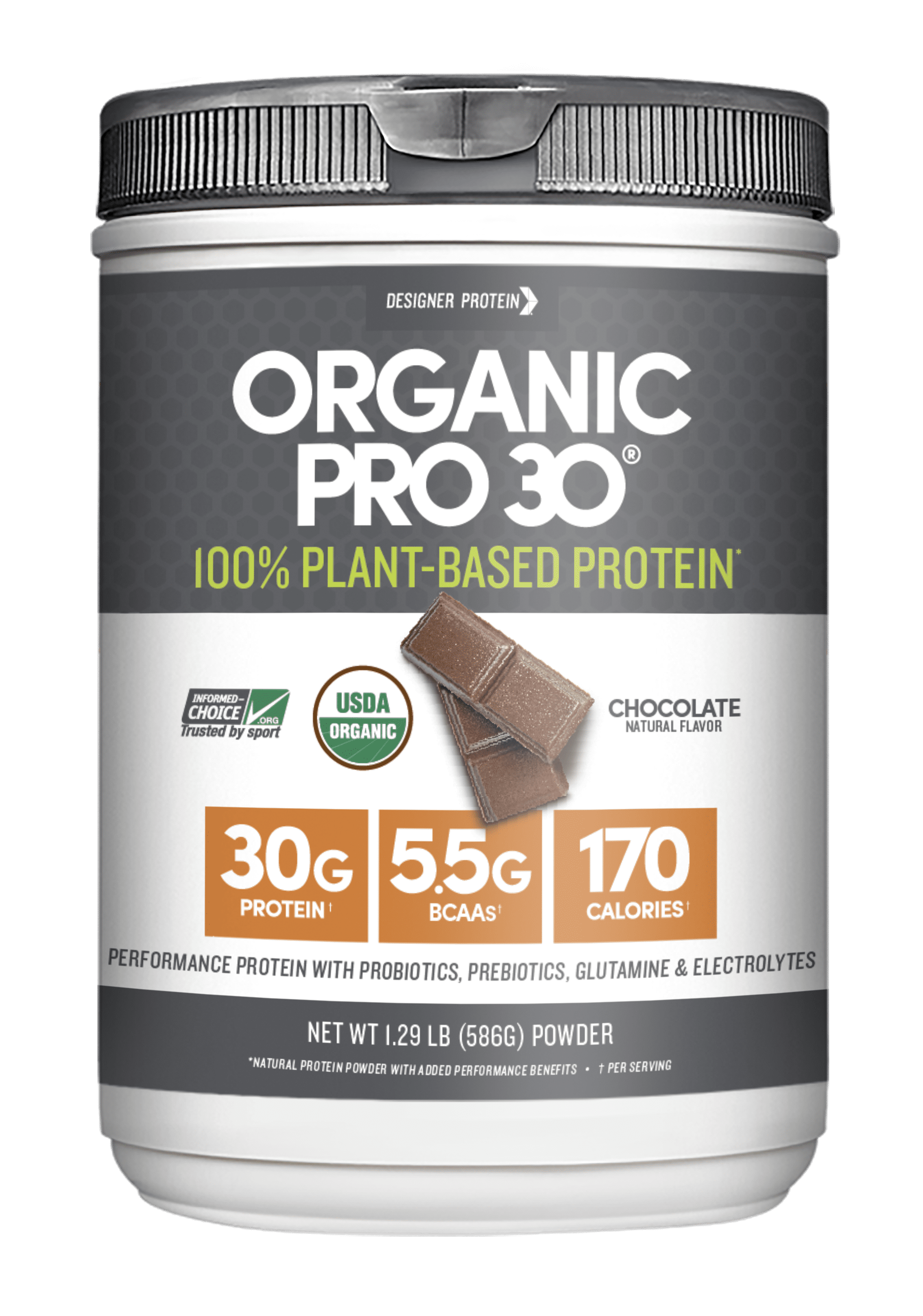 Designer Protein Organic Pro 30 100 Plant Based Protein Powder 