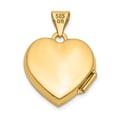 thumbnail image 3 of Primal Gold 14K Yellow Goldy Double Heart Locket, 3 of 5