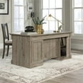 thumbnail image 3 of Bowery Hill Engineered Wood Executive Desk in Split Oak Finish, 3 of 20