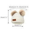 thumbnail image 2 of XMMSWDLA Baby for Girls Cable Knit Winter Hat with Double Hats Warm Hats for Women Winter, 2 of 7